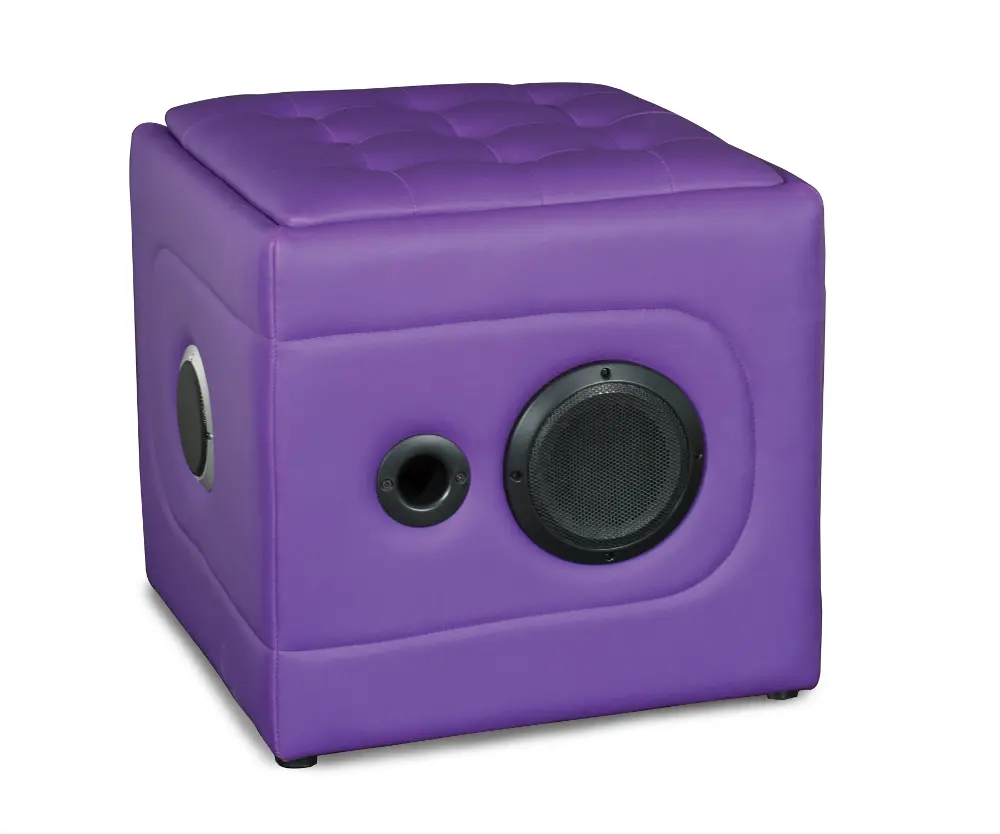 Purple Bluetooth Sound Cube-1
