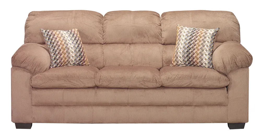 Lakewood 86 Inch Cappuccino Upholstered Sofa-1