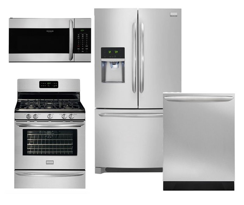 Frigidaire Gallery 4 Piece Kitchen Appliance Package With Gas