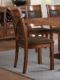 Brown Dining Room Chair - Caramel