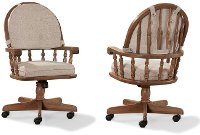 Swivel Dining Room Chair - Classic Chestnut-2