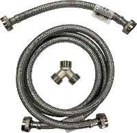 .S/S-STEAM-DRYR-KIT 5' Stainless Steel Steam Hose Kit