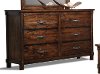 Jessie Rustic Brown 6-Drawer Dresser