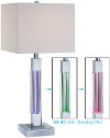 Silver LED Color Changing Table Lamp