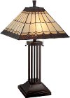 Clearance Dark Bronze Tiffany Table Lamp