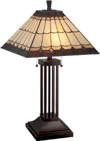 Dark Bronze Tiffany Table Lamp