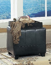 Espresso Storage Ottoman with Tray-2