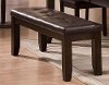 Brown Upholstered Dining Bench - Elliott Collection