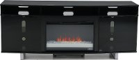 Black Media Fireplace TV Stand - Enterprise-2