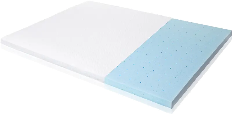 malouf 2 memory foam mattress topper full