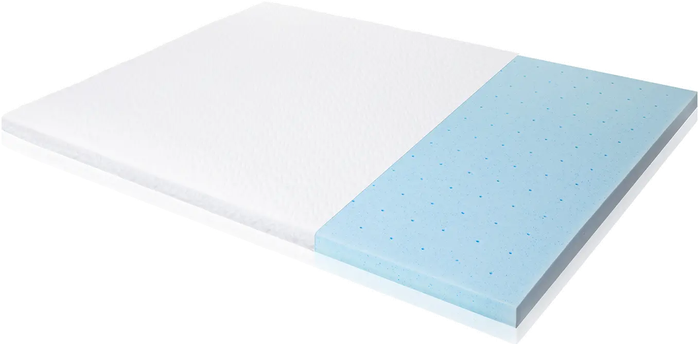 IS25TX45GT Malouf 2.5 Inch Twin-XL Gel Memory Foam Mattress Topper-1