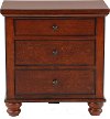 Casual Traditional Brown Cherry Nightstand - Cambridge