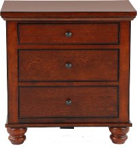 Classic Brown Cherry Nightstand - Cambridge