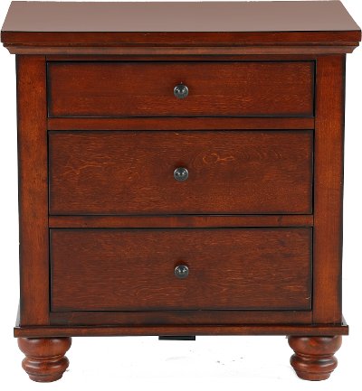 Classic Brown Cherry Nightstand - Cambridge