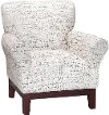 Linen Pattern Accent Chair - Aiden
