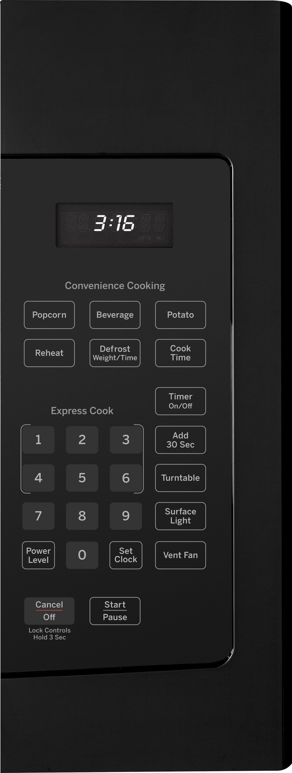 JVM3160DFBB GE Over the Range Microwave - 1.6 cu. ft. Black-2