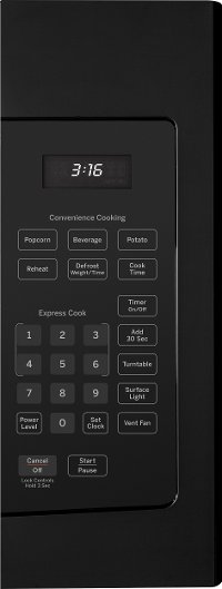 JVM3160DFBB GE Over the Range Microwave - 1.6 cu. ft. Black-2