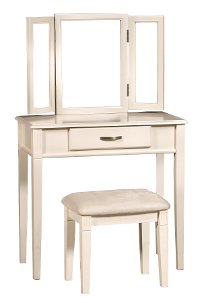 White Contemporary Vanity Set