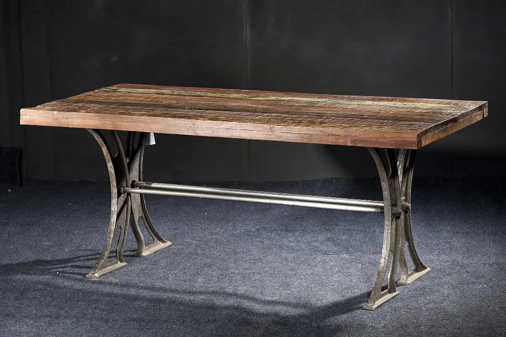 Wood & Iron Dining Table-1