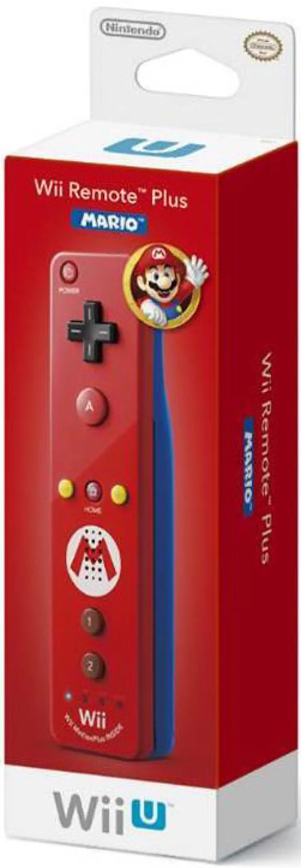 WIIUREMOTE Mario Red Remote Plus Controller - Nintendo Wii U-1