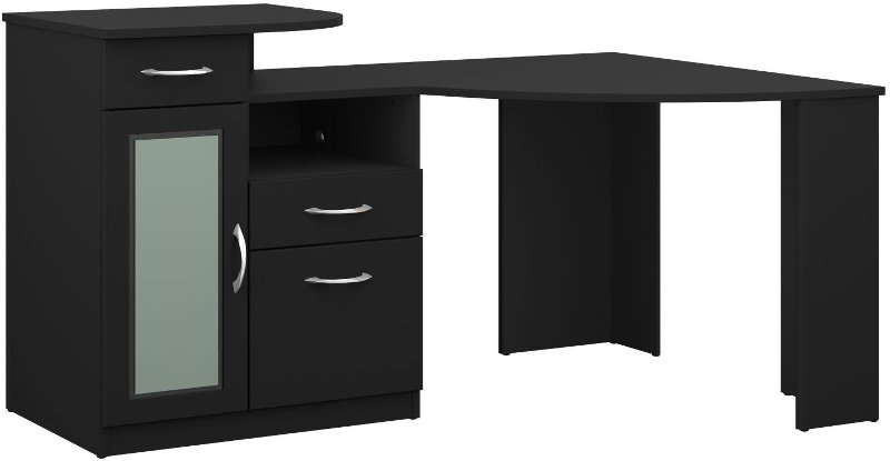 Black Corner Home Office Computer Desk Vantage Rc Willey