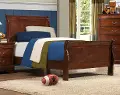 Mayville Brown Twin Sleigh Bed