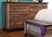 Rustic Contemporary Dresser - Antique