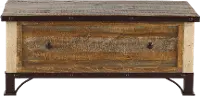 Antique Pine Storage Trunk