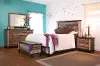 Antique Pine 4 Piece Queen Bedroom Set