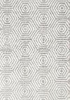 Clearance 5 x 8 Medium Geometric Gray Area Rug - Boulevard