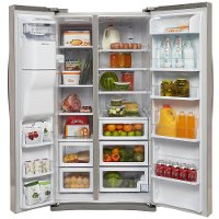 RS25H5111SR Samsung Side-by-Side Refrigerator ENERGY STAR - 36 Inch Stainless Steel-7