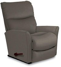 10-765C122856RECL Granite Gray Reclina-Rocker Manual Recliner - Rowan
