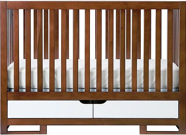 Oslo Cocoa & White Crib-1