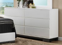 Modern White Dresser - Avery