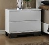 Clearance Modern White Nightstand - Avery
