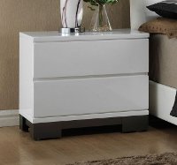Modern White Nightstand - Avery