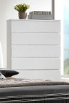 Clearance White Modern Chest of Drawers - Avery
