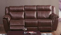 Brown Leather-Match Reclining Sofa & Loveseat - K-Motion