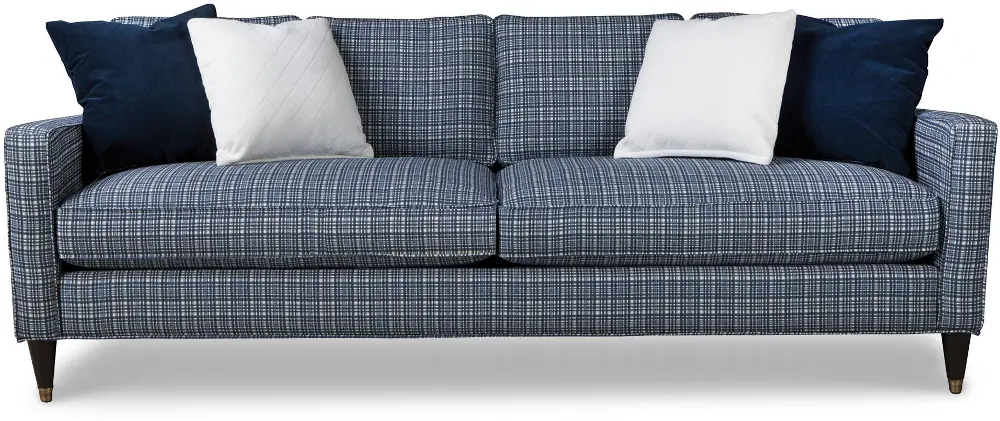 232-70/SPLASHBLUE/SO Cassi 90 Inch Blue Upholstered Sofa-1