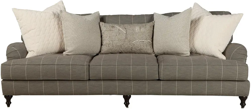 277-30/QUARRYMICA/SO Clarice 96 Inch Mica Gray Upholstered Sofa-1