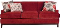 213-30UPTCAYENNESO 81 Inch Cayenne Red Upholstered Sofa-1