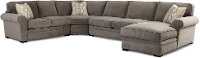 Gray Casual Contemporary 4 Piece Sectional - Orion