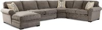 Casual Contemporary Gray 4 Piece Sectional Sofa - Orion