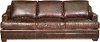 Classic Contemporary Brown Leather Sofa - Antique-1