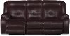 Chocolate Leather-Match Manual Reclining Sofa - Nuveau