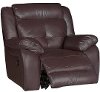 Chocolate Leather-Match Power Recliner - Nuveau