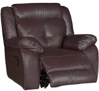 Chocolate Leather-Match Power Recliner - Nuveau