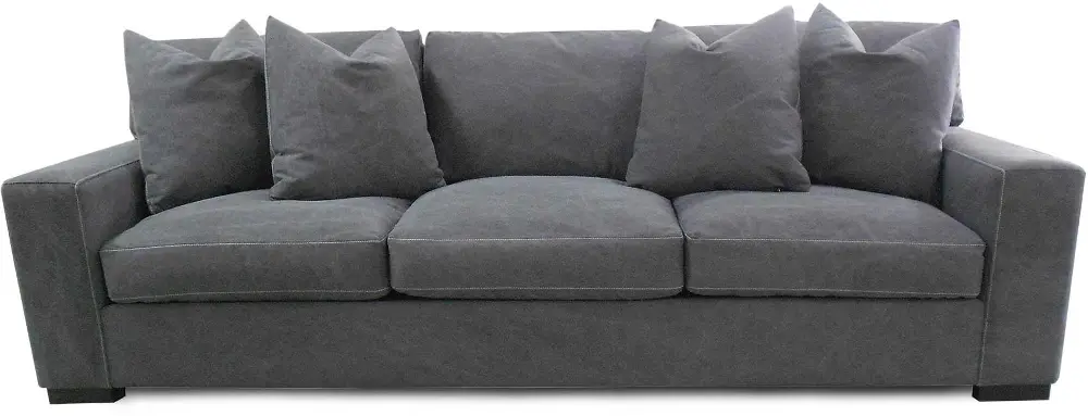 Outback 104 Inch Graphite Upholstered Sofa-1