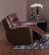 Brown Leather-Match Power Recliner - K-Motion