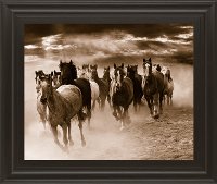 Running Horses Framed Wall Art